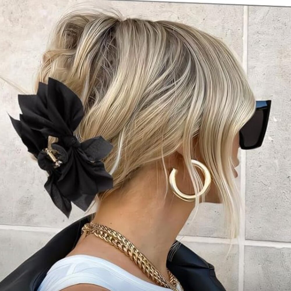 Elegant Bow Hair Claw Clip